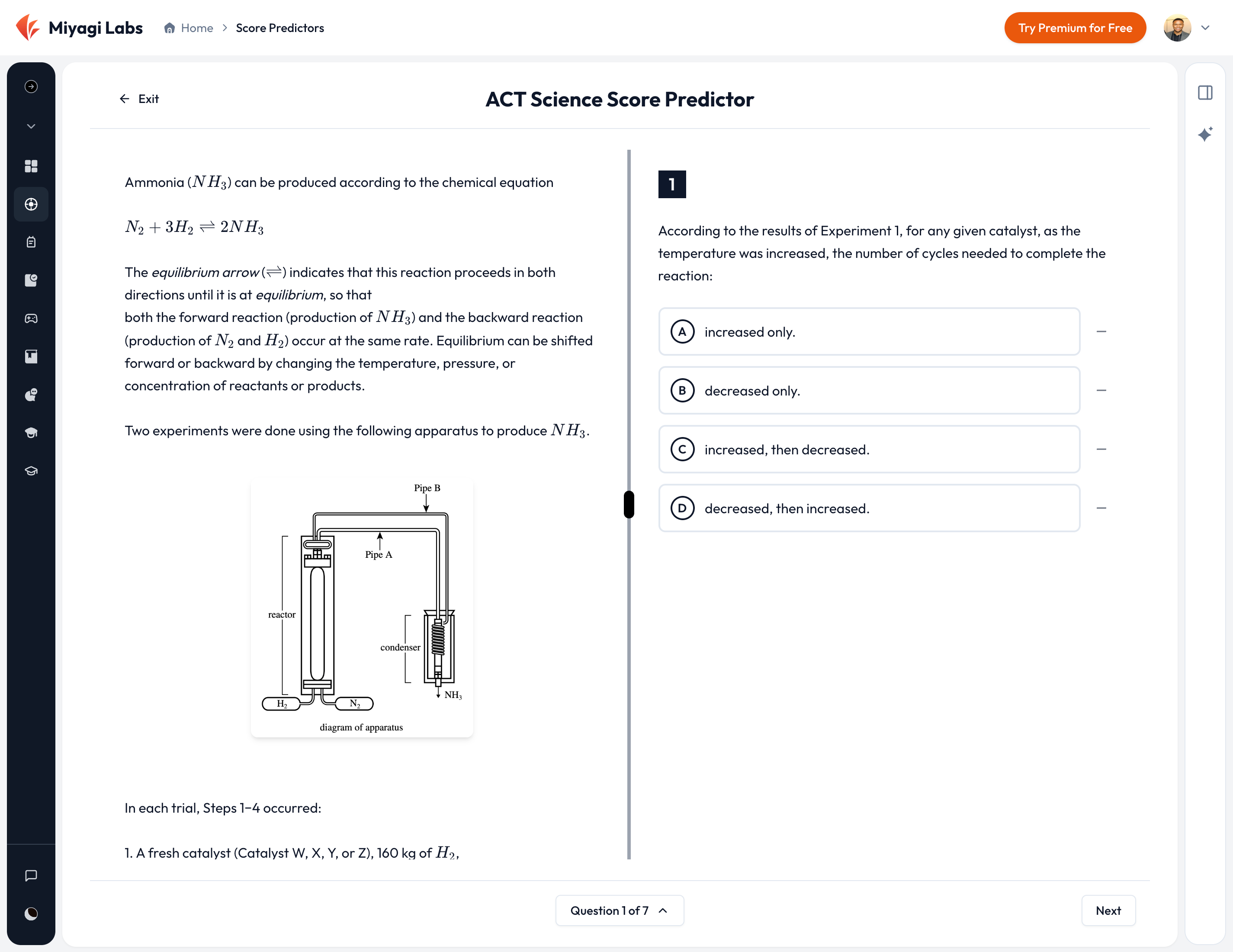 ACT score predictor